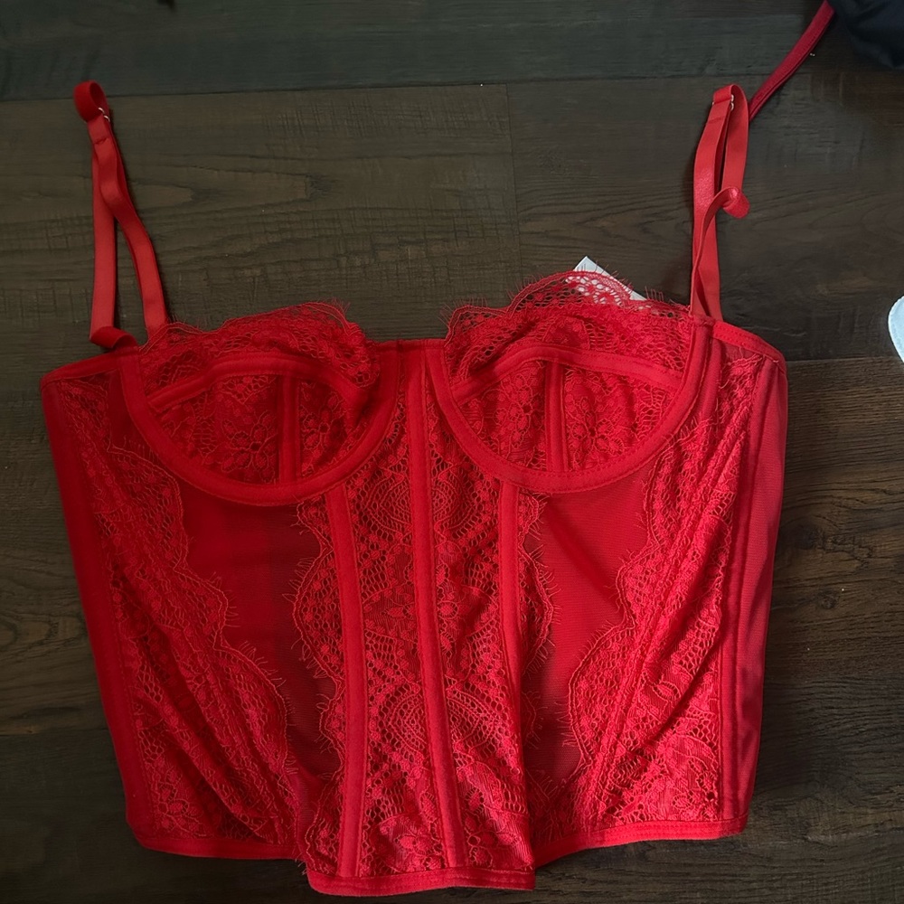 red corset